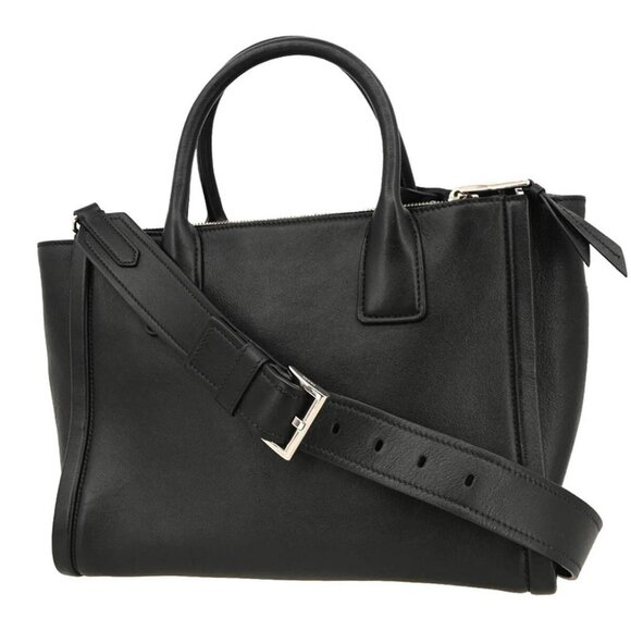 Prada Black Leather Concept 2way Tote Handbag - Picture 2 of 10